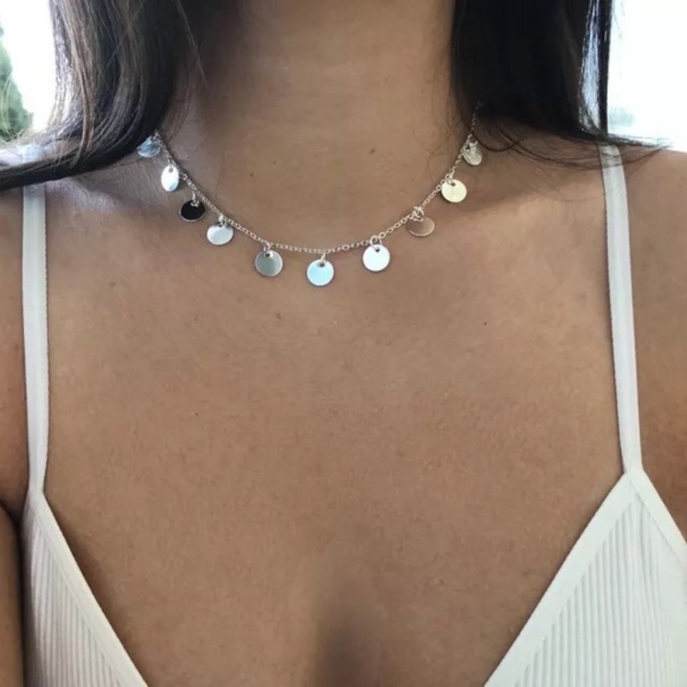 Multi-coins Necklace (Silver)